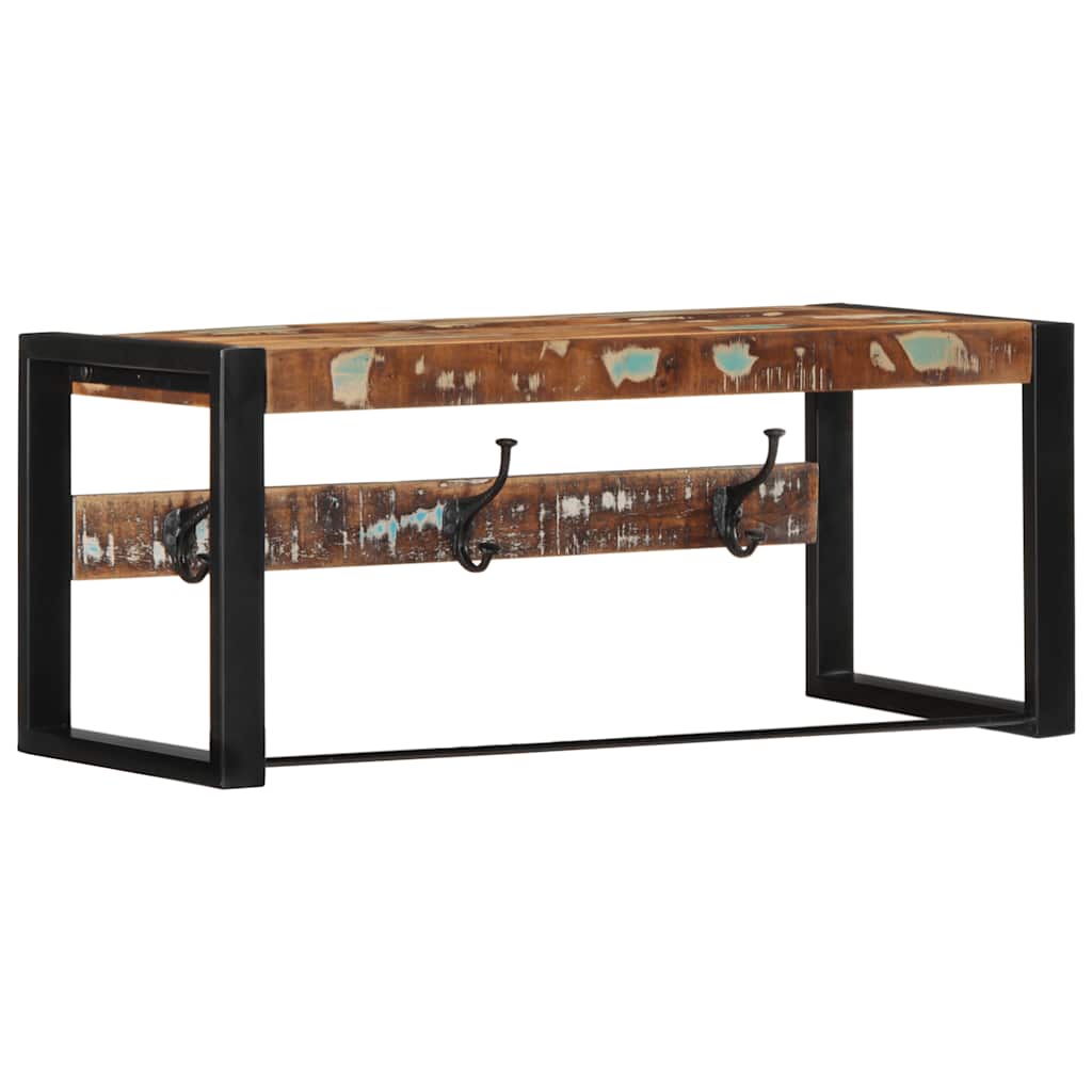 Cabide multicor 80x35x35 cm madeira maciça recuperada