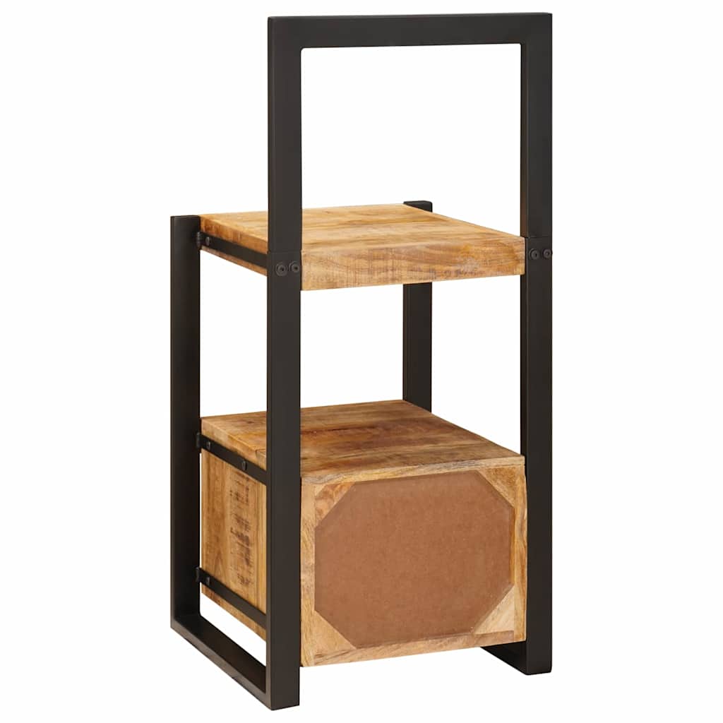 Cabide Valet com gaveta Castanho Madeira de mangueira maciça