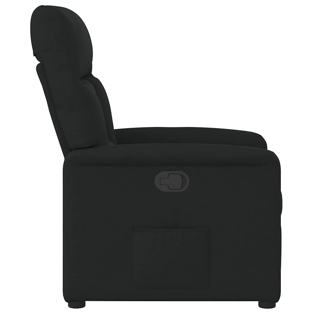 Poltrona reclinável tecido preto