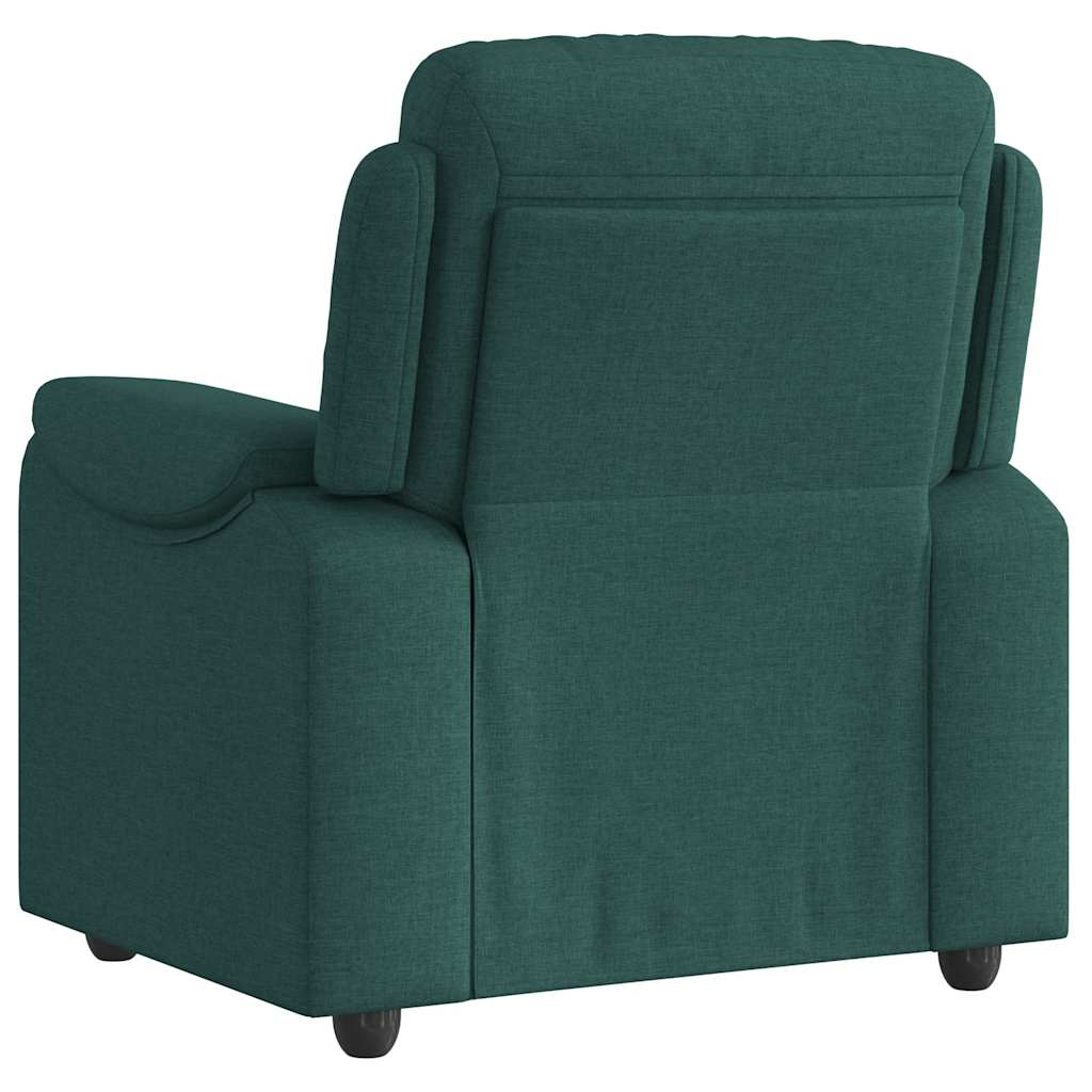 Poltrona reclinável tecido verde-escuro