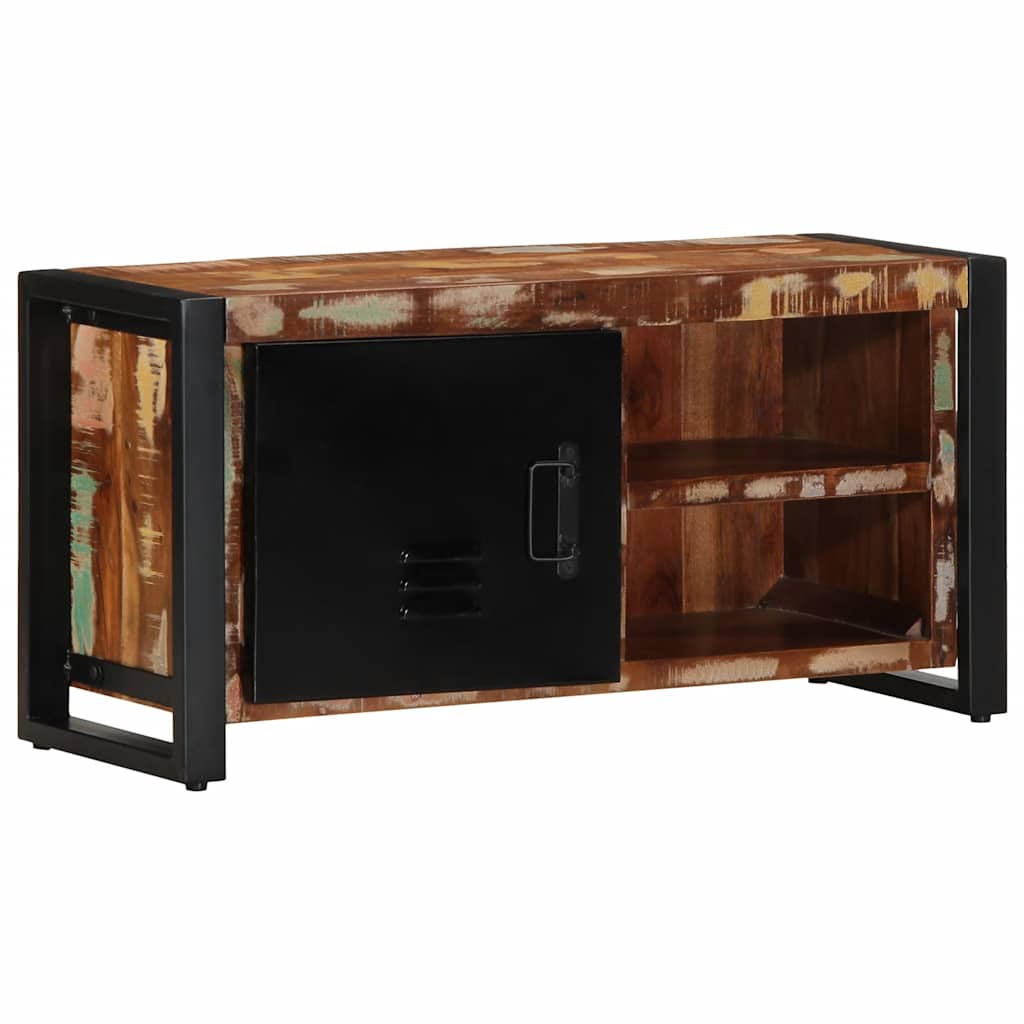 Móvel de TV 80x30x40 cm madeira recuperada maciça