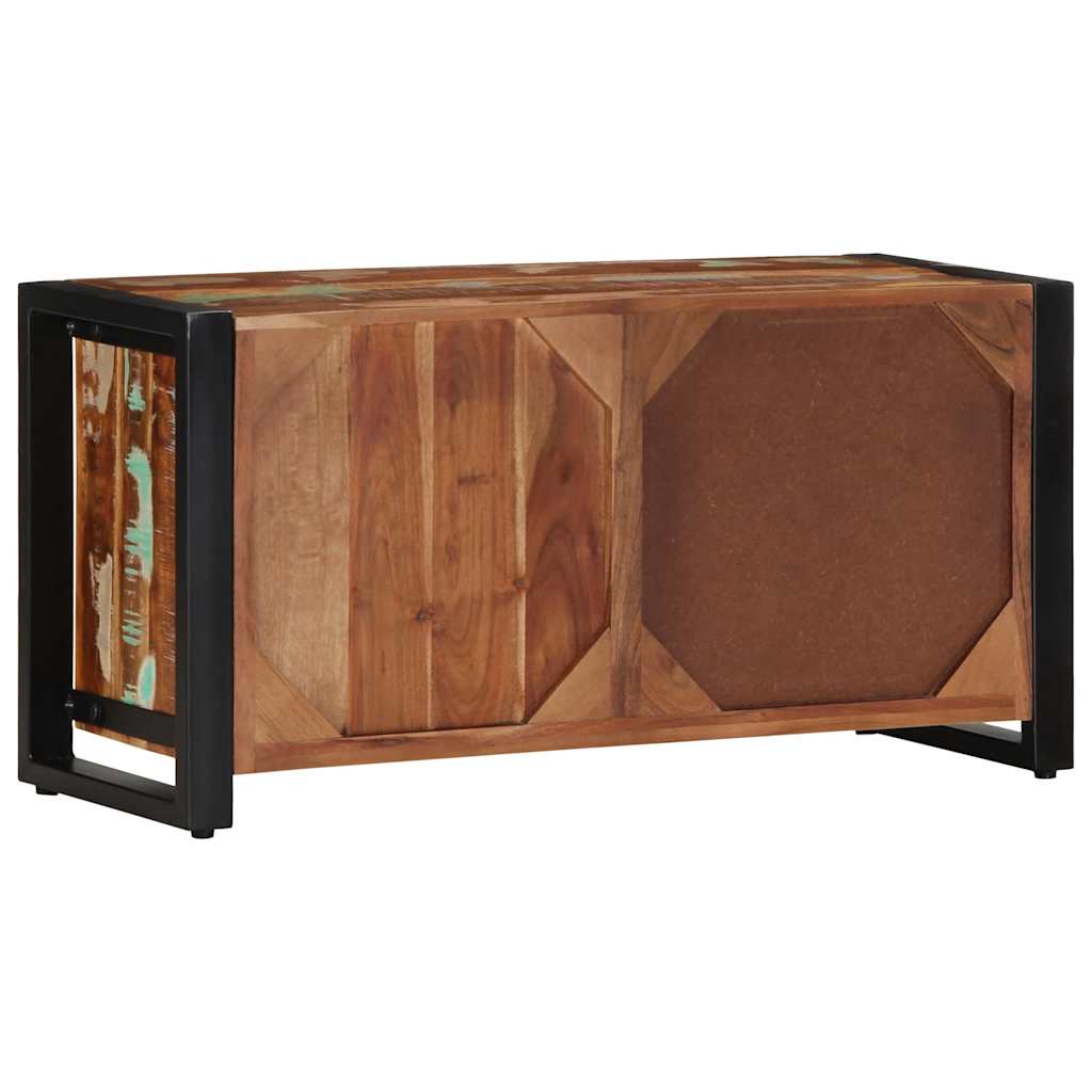 Móvel de TV 80x30x40 cm madeira recuperada maciça