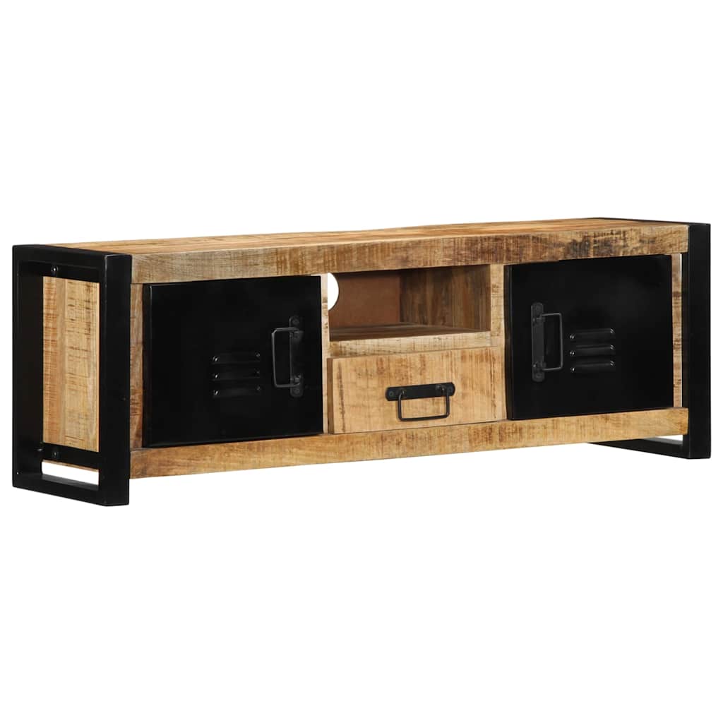 Móvel de TV 100x30x35 cm madeira mangueira áspera maciça