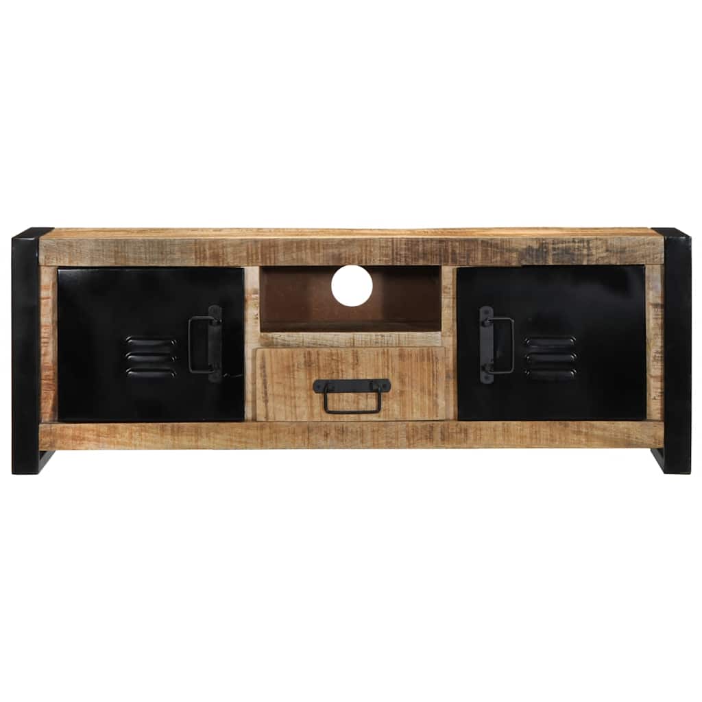 Móvel de TV 100x30x35 cm madeira mangueira áspera maciça