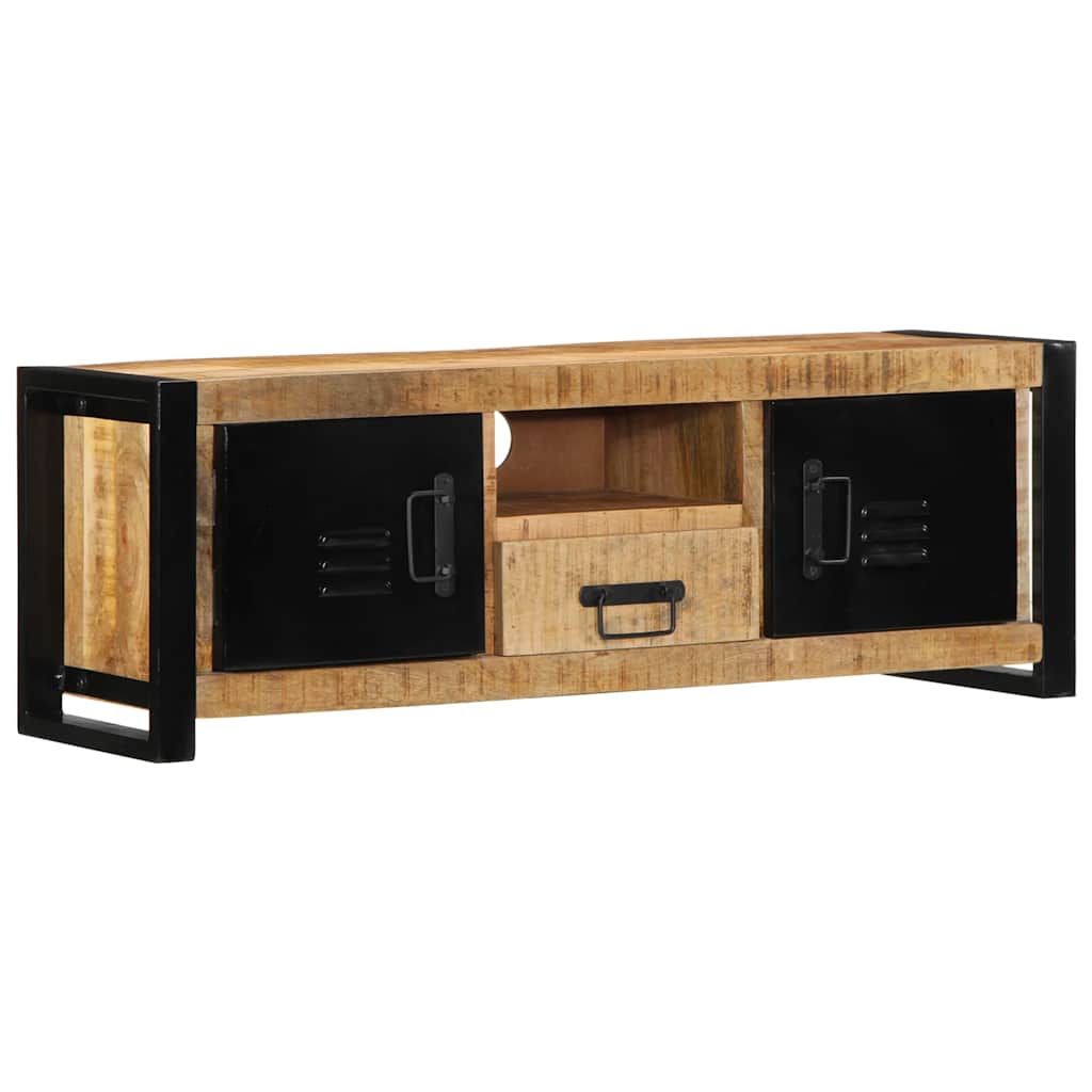 Móvel de TV 100x30x35 cm madeira mangueira áspera maciça