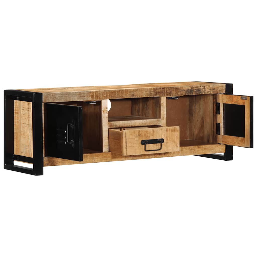 Móvel de TV 100x30x35 cm madeira mangueira áspera maciça