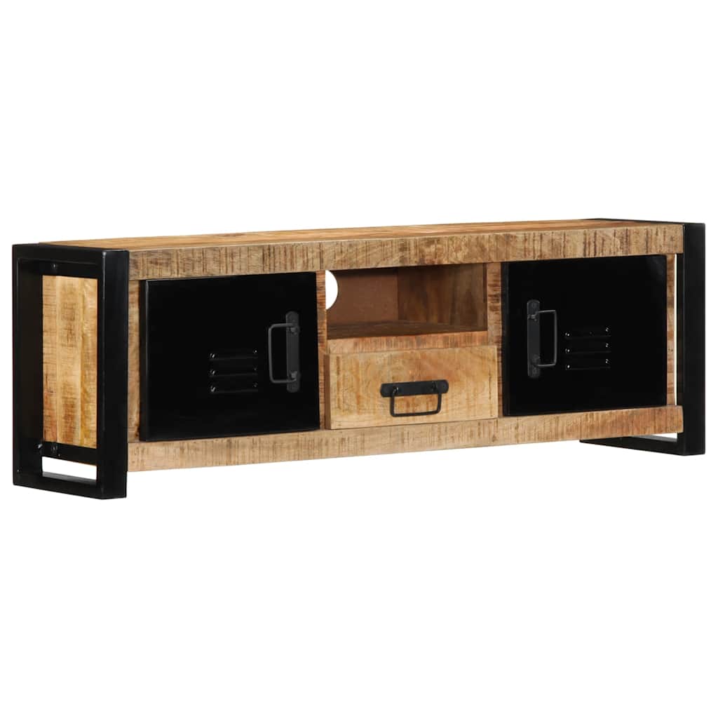 Móvel de TV 100x30x35 cm madeira mangueira áspera maciça