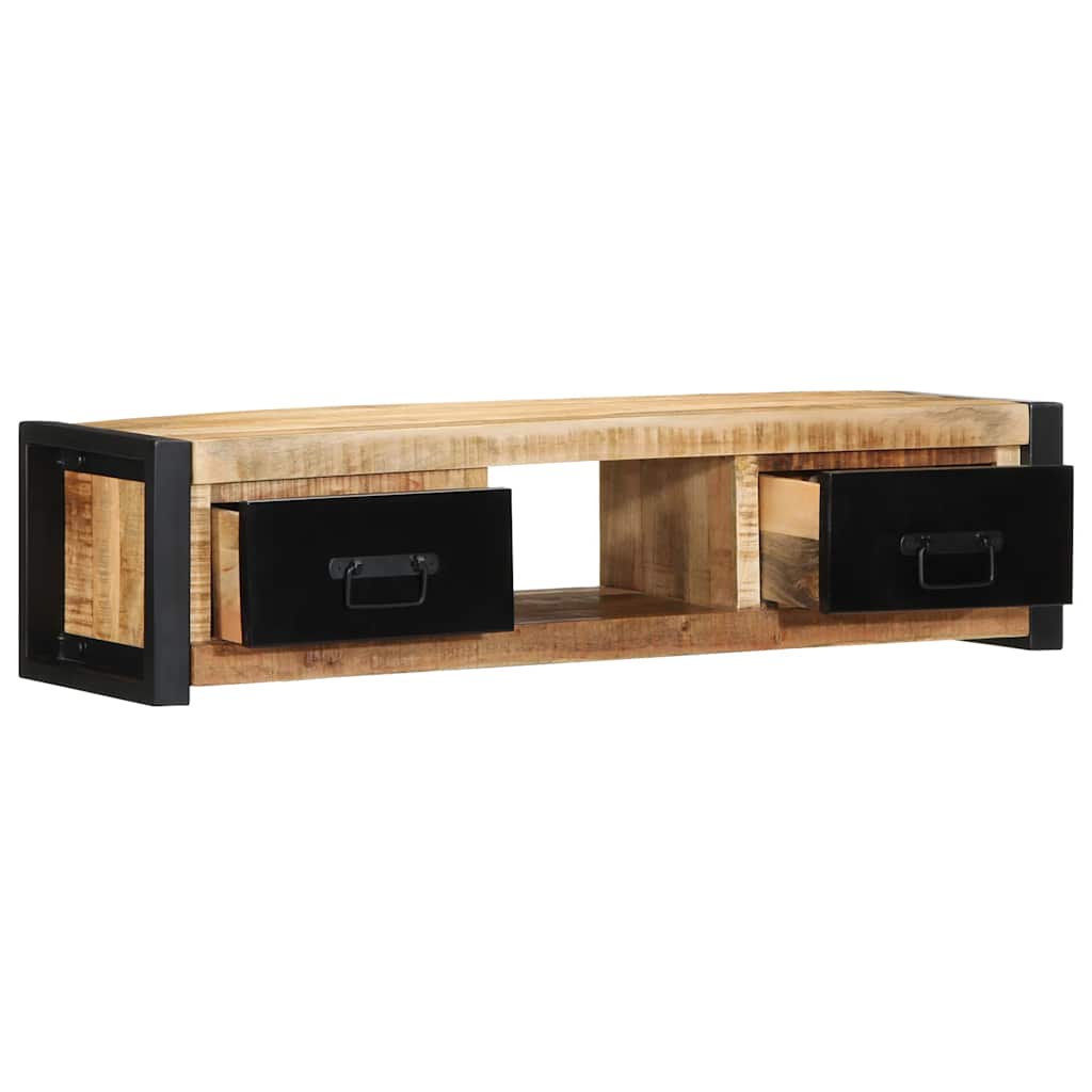 Móvel de TV 100x30x25 cm madeira mangueira áspera maciça