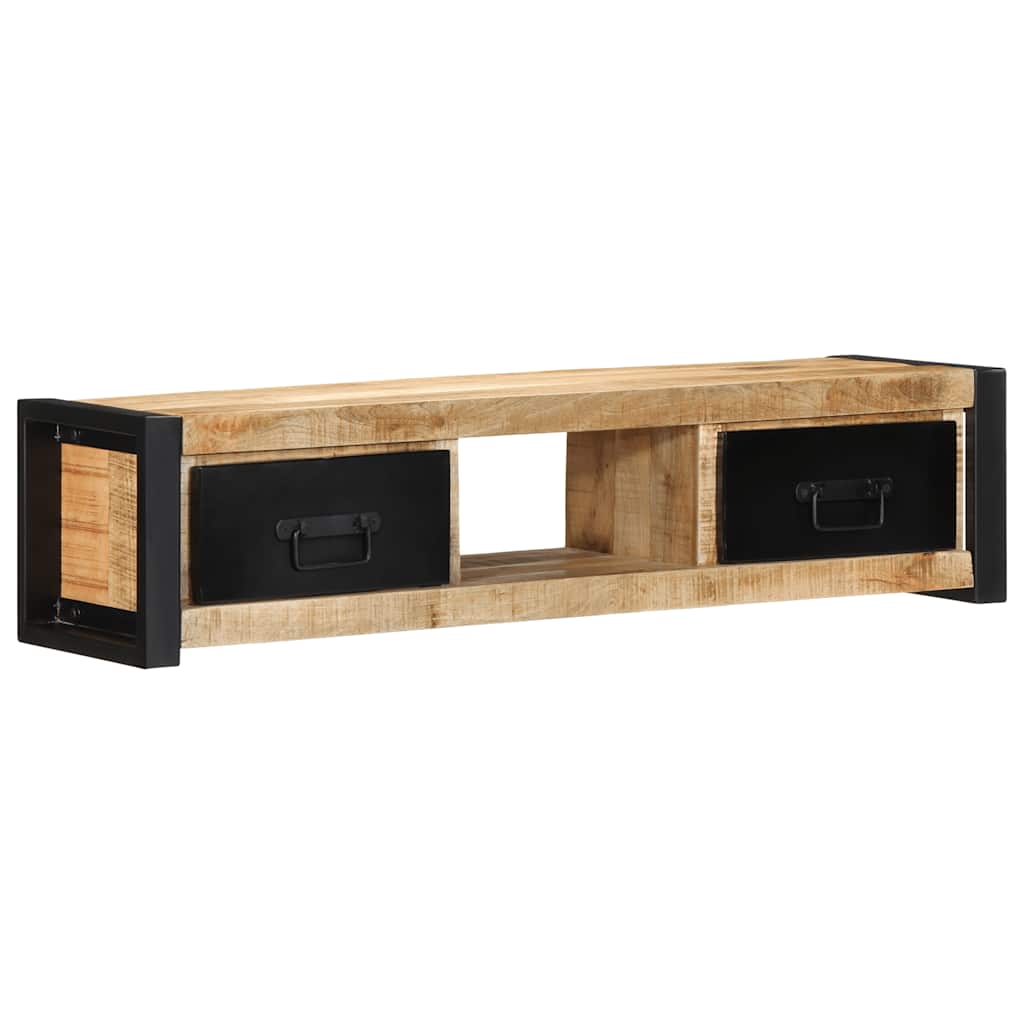 Móvel de TV 100x30x25 cm madeira mangueira áspera maciça