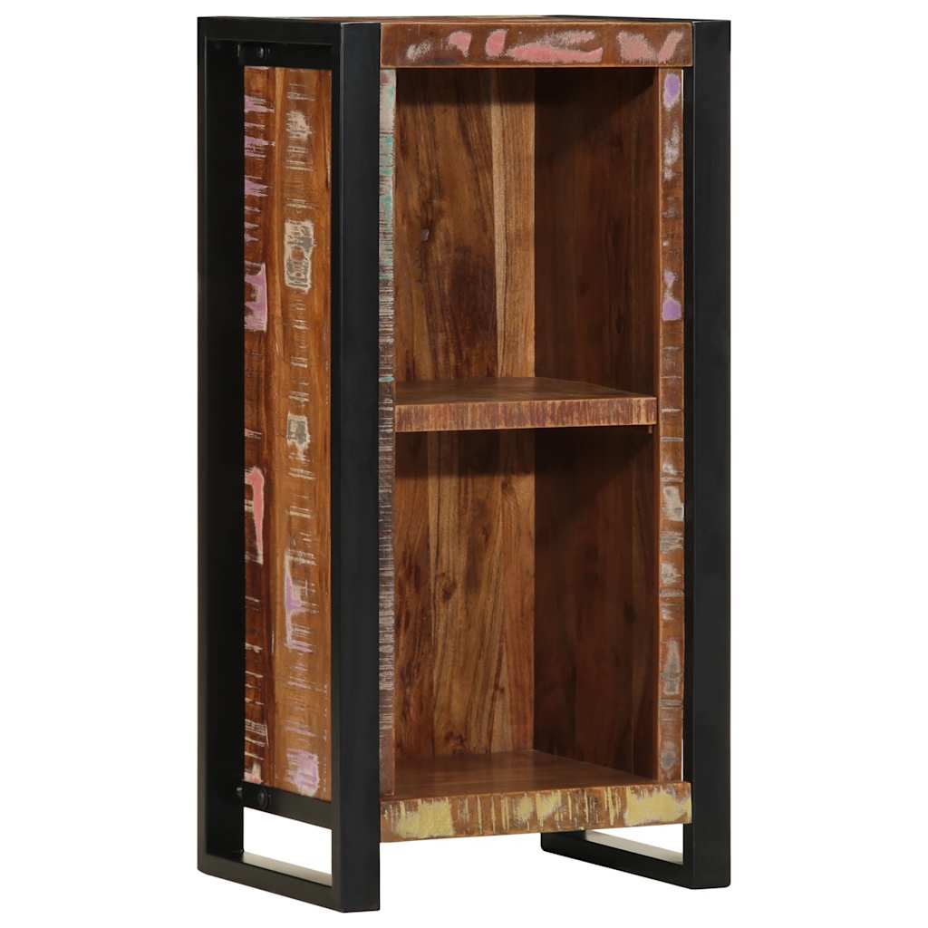 Mesa de cabeceira 40x30x80 cm madeira recuperada maciça