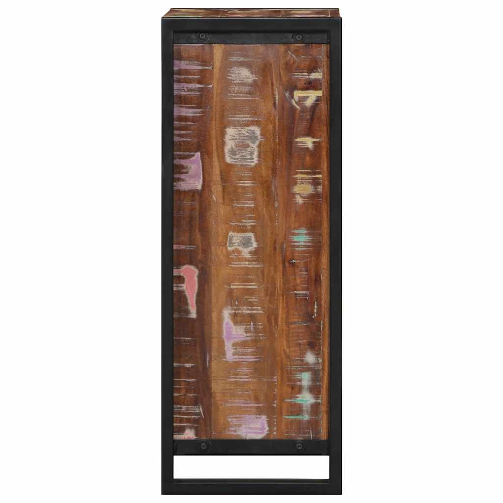 Mesa de cabeceira 40x30x80 cm madeira recuperada maciça