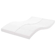 Colchão de espuma 120x220 cm 7 zonas dureza 20 ILD branco