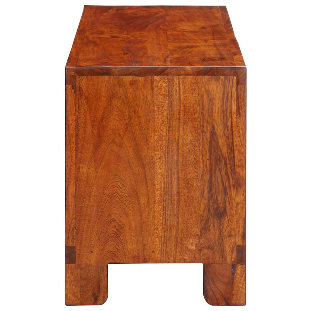 Móvel de TV multicor 110x30x40 cm madeira de acácia maciça