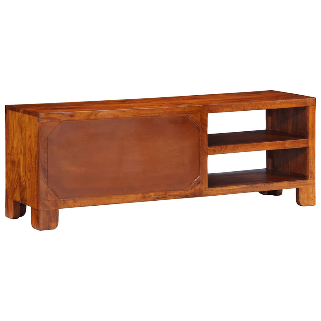 Móvel de TV multicor 110x30x40 cm madeira de acácia maciça