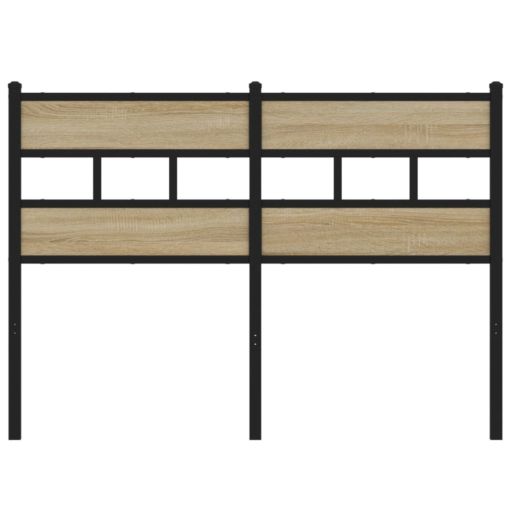 Cabeceira de cama 120cm derivados madeira/ferro carvalho sonoma