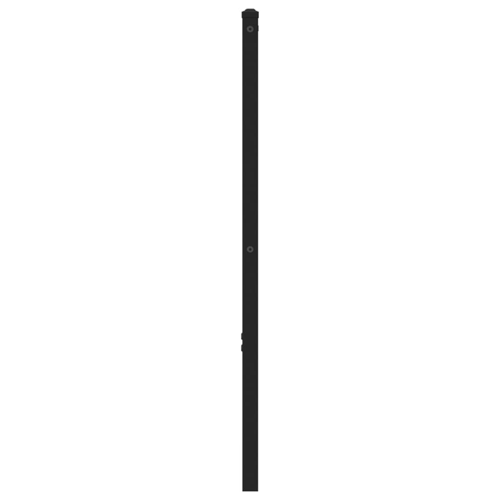 Cabeceira de cama 90 cm derivados madeira/aço carvalho castanho
