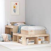 Mesa de cabeceira com secretária 232x122x75 cm madeira maciça de pinho
