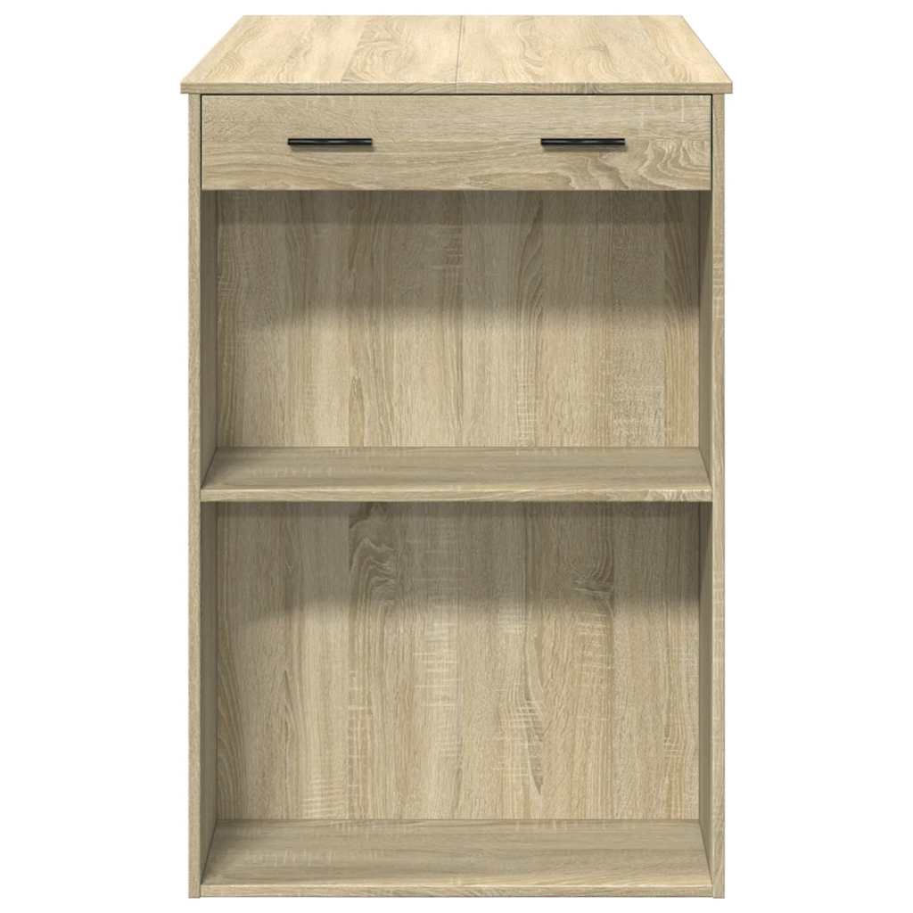 Mesa de bar 102x70x103,5cm derivados de madeira carvalho sonoma