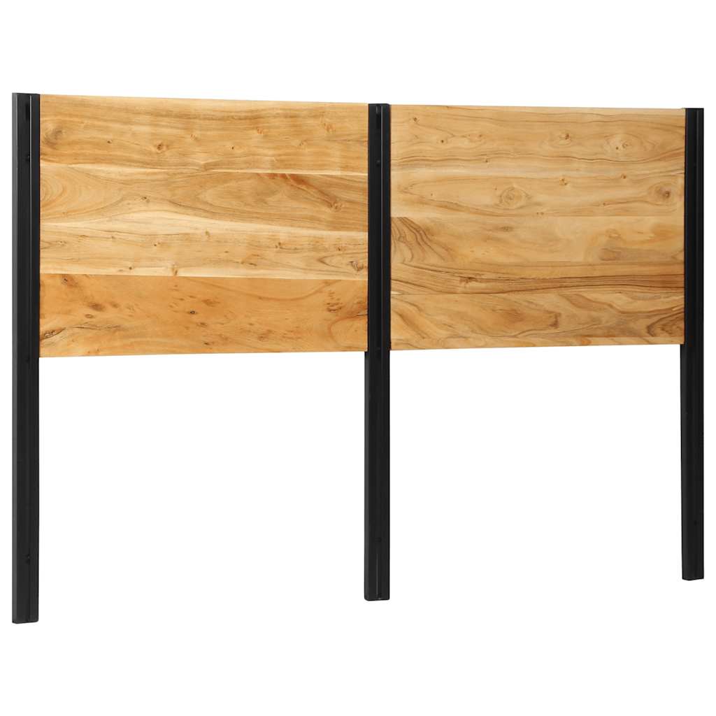 Cabeceira de cama 160 cm madeira de acácia maciça/ferro