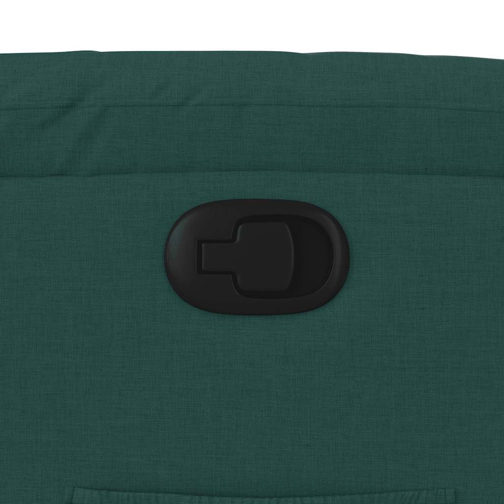 Poltrona reclinável elevatória tecido verde-escuro