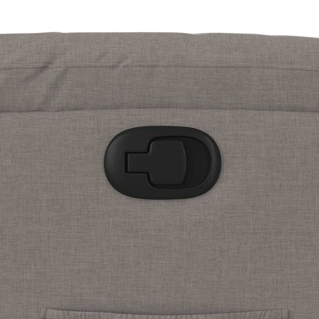 Poltrona reclinável elevatória tecido cinzento-acastanhado