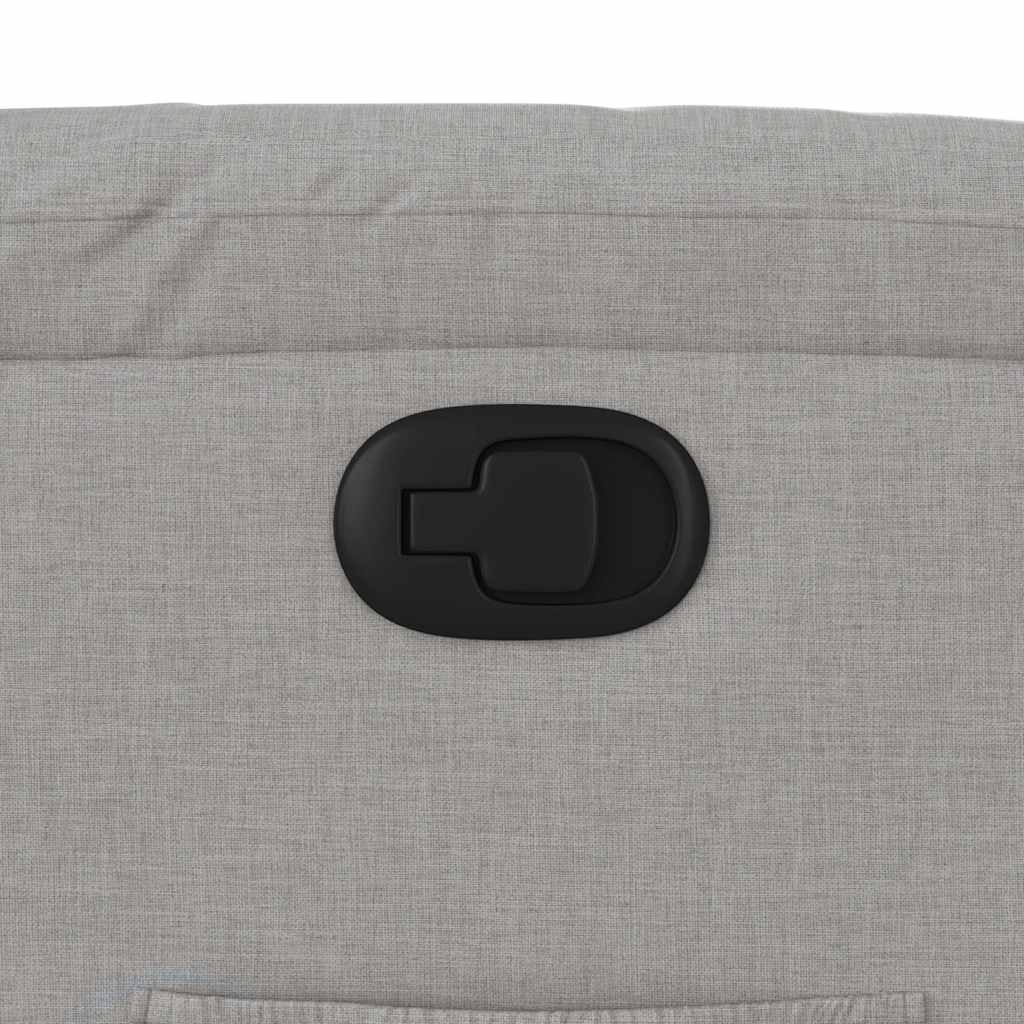 Poltrona reclinável elevatória tecido cinzento-nublado