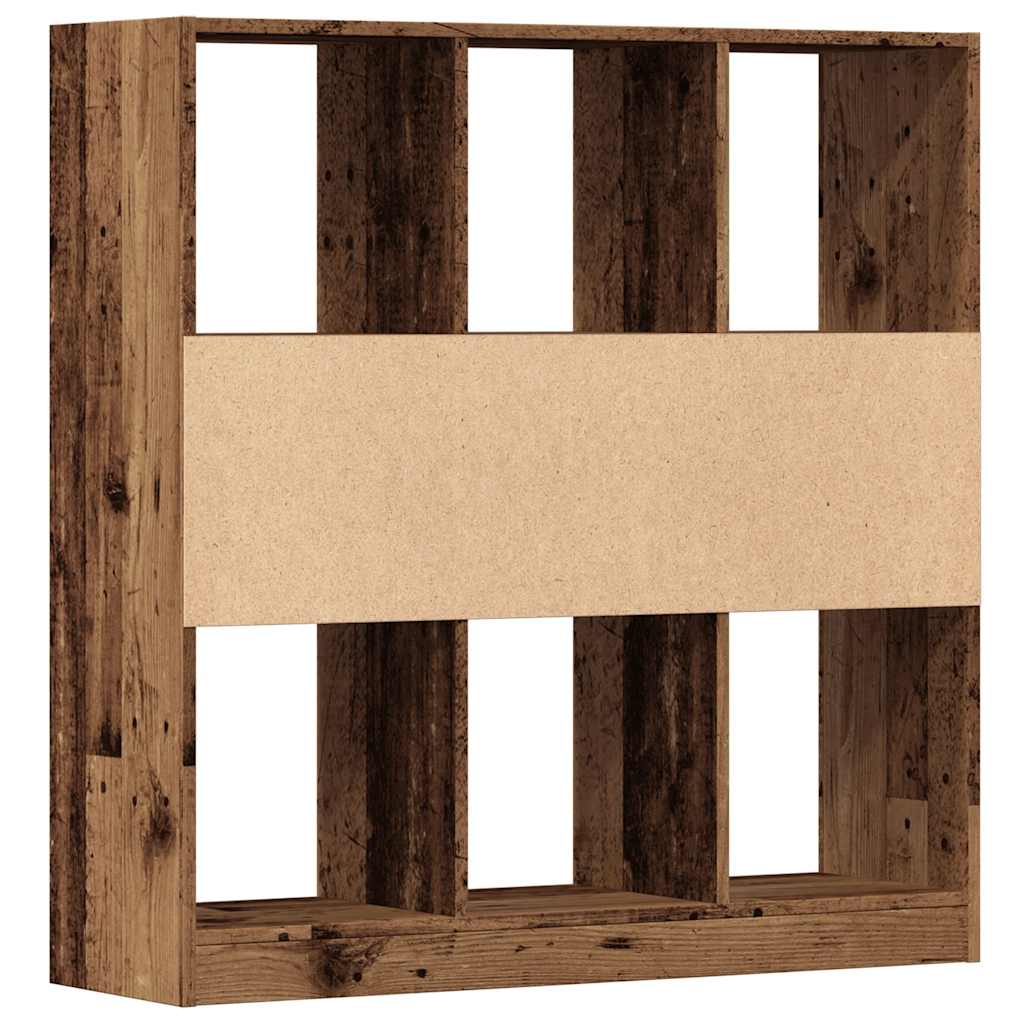 Estante 97,5x29,5x100 cm contraplacado madeira velha