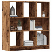 Estante 97,5x29,5x100 cm contraplacado madeira velha