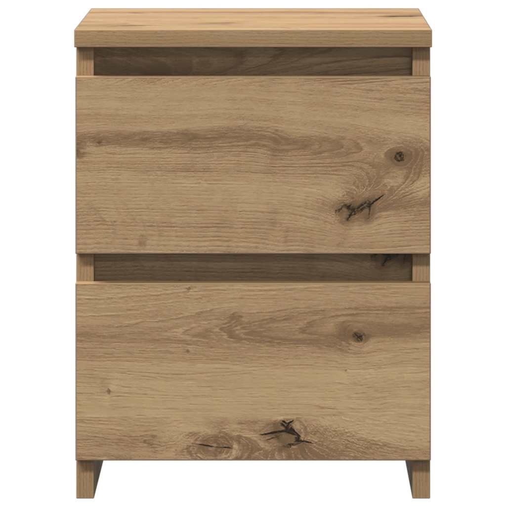 Mesa cabeceira 30x30x40 cm derivados madeira carvalho artisiano
