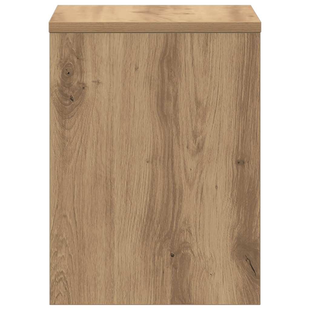 Mesa cabeceira 30x30x40 cm derivados madeira carvalho artisiano