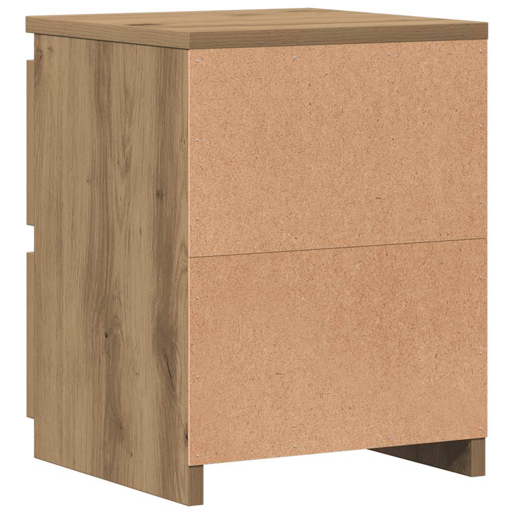 Mesa cabeceira 30x30x40 cm derivados madeira carvalho artisiano
