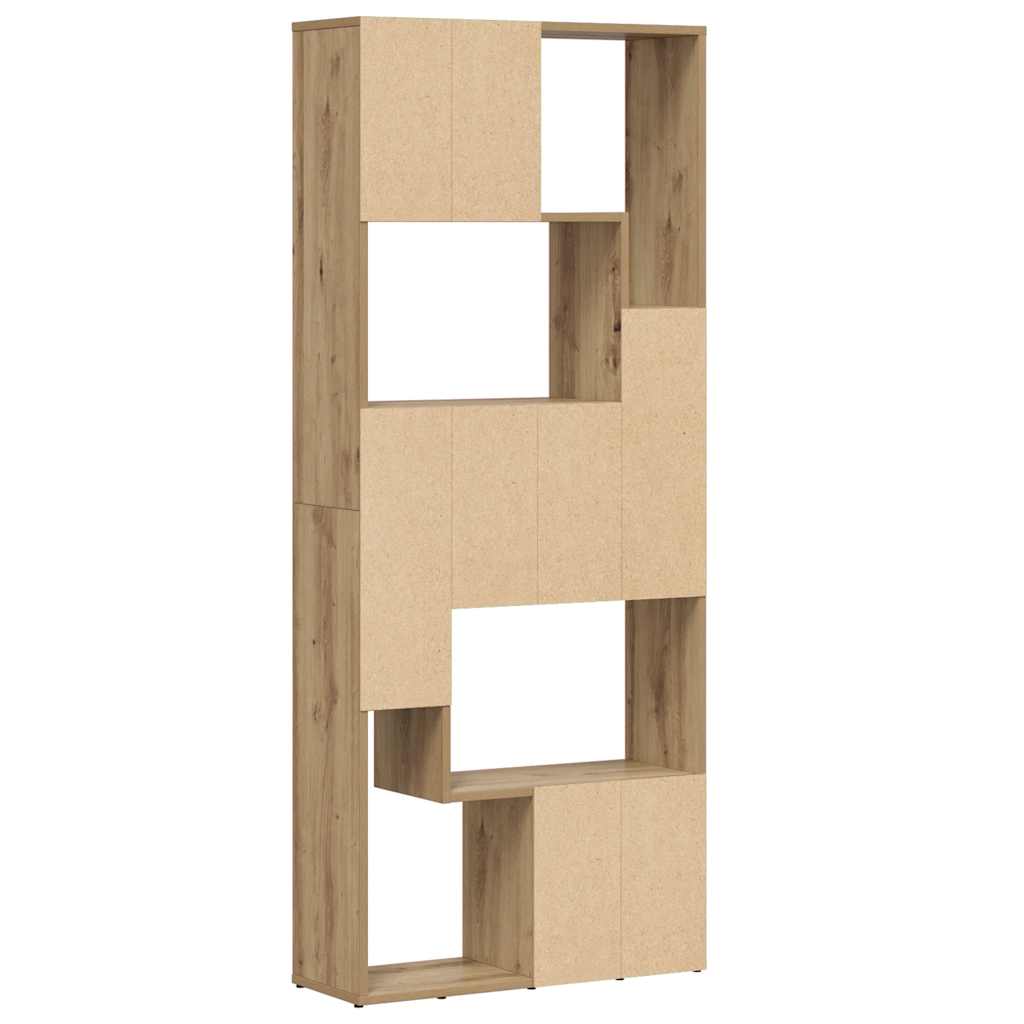 Estante Artisan Carvalho 67x24x161 cm Madeira Engenheirada