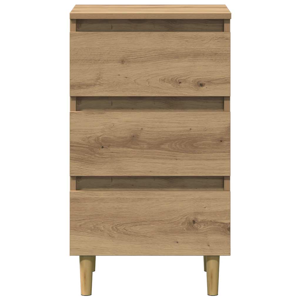 Mesa cabeceira 40x35x69 cm derivados madeira carvalho artisiano