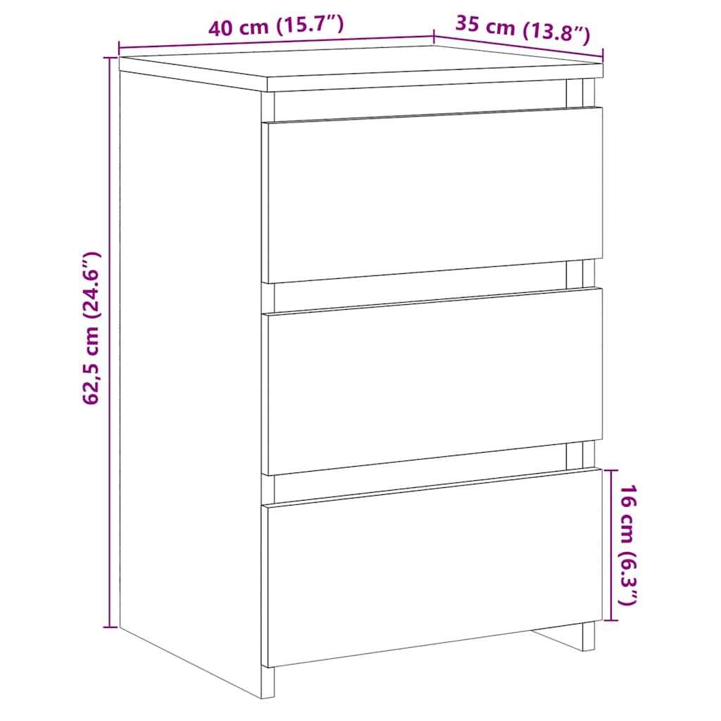 Mesa de cabeceira madeira velha 40x35x62,5cm madeira trabalhada
