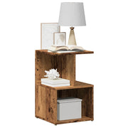 Mesa de cabeceira madeira velha 35x35x55 cm madeira trabalhada