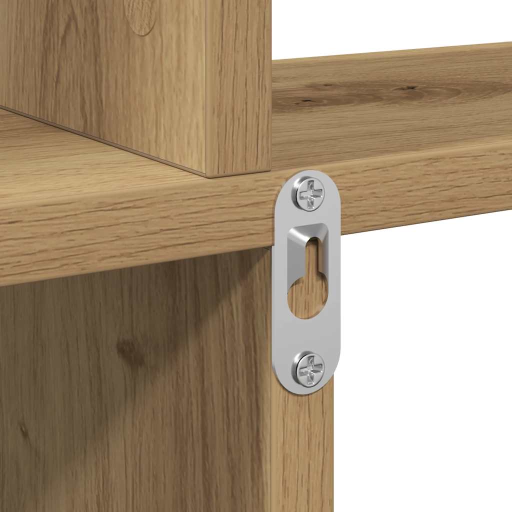 Estante de parede 80x15x78,5cm deriv madeira carvalho artisiano