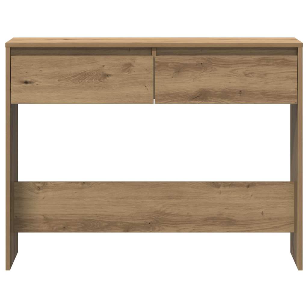 Mesa consola 100x35x76,5cm derivados madeira carvalho artisiano