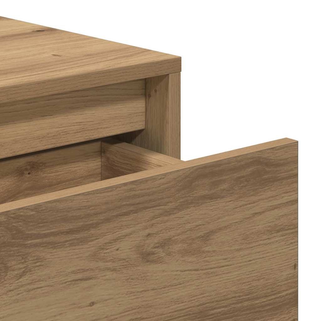 Mesa consola 100x35x76,5cm derivados madeira carvalho artisiano