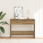 Mesa consola 100x35x76,5cm derivados madeira carvalho artisiano