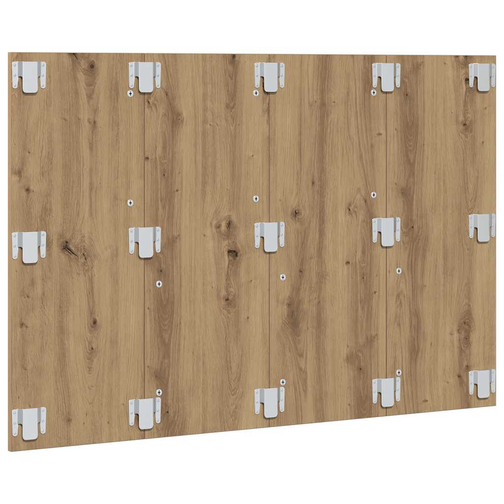 Cabeceira cama 160x1,5x80 cm deriv. madeira carvalho artisiano