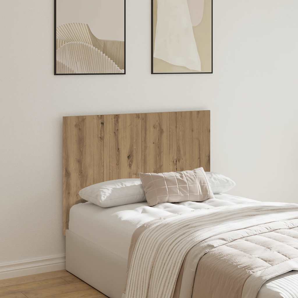 Cabeceira cama 120x1,5x80 cm deriv. madeira carvalho artisiano