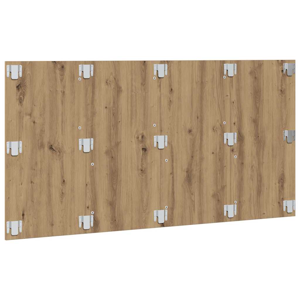 Cabeceira cama 160x1,5x80 cm deriv. madeira carvalho artisiano