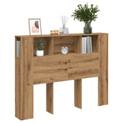 Cabeceira de cama em carvalho artesanal 140x18,5x102,5 cm, madeira de engenharia