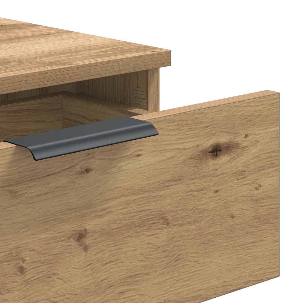 Mesa consola 90x36x75 cm derivados madeira carvalho artisiano