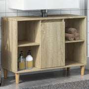 Armário p/ casa banho 80x33x60cm deriv. madeira carvalho sonoma