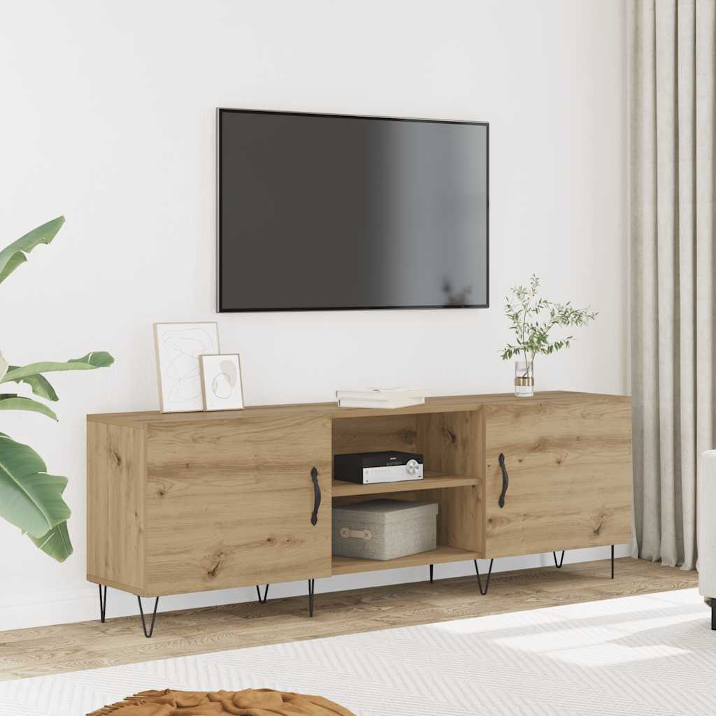Móvel de TV 150x30x50cm derivados de madeira carvalho artisiano