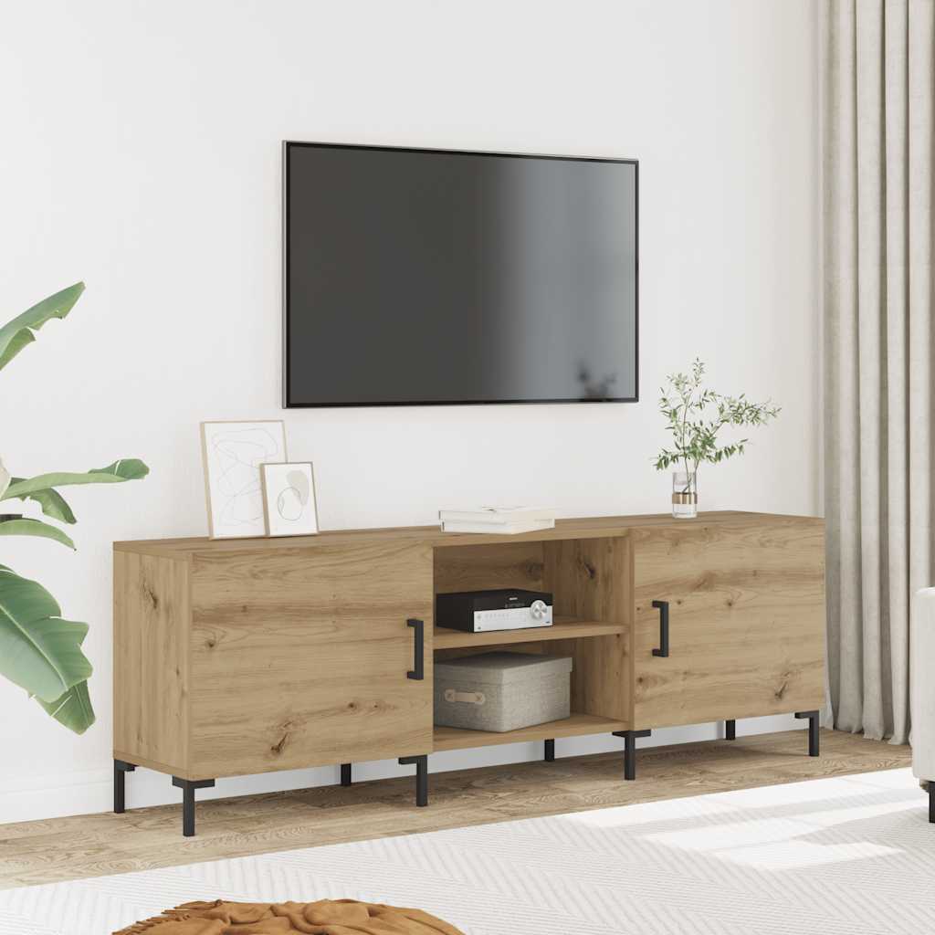 Móvel de TV 150x30x50cm derivados de madeira carvalho artisiano