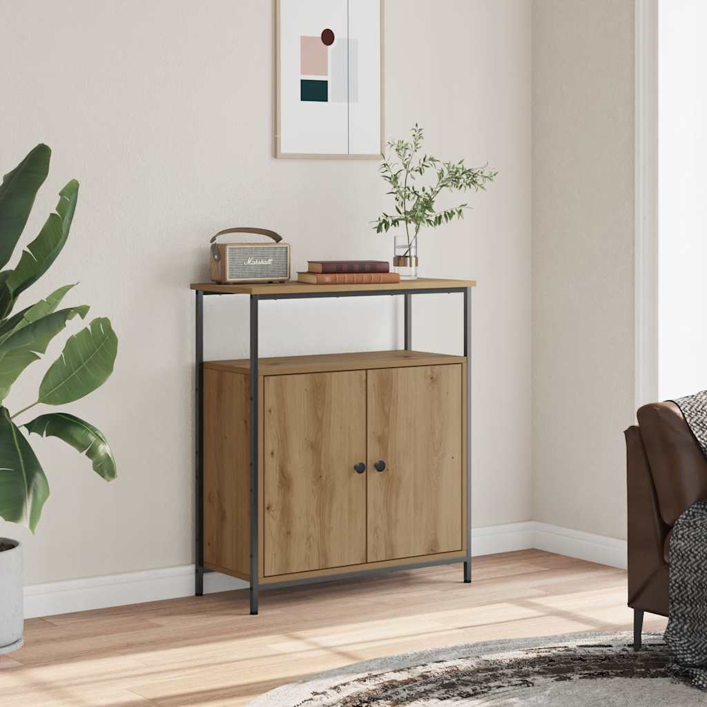 Aparador 70x30x80 cm derivados de madeira carvalho artisiano