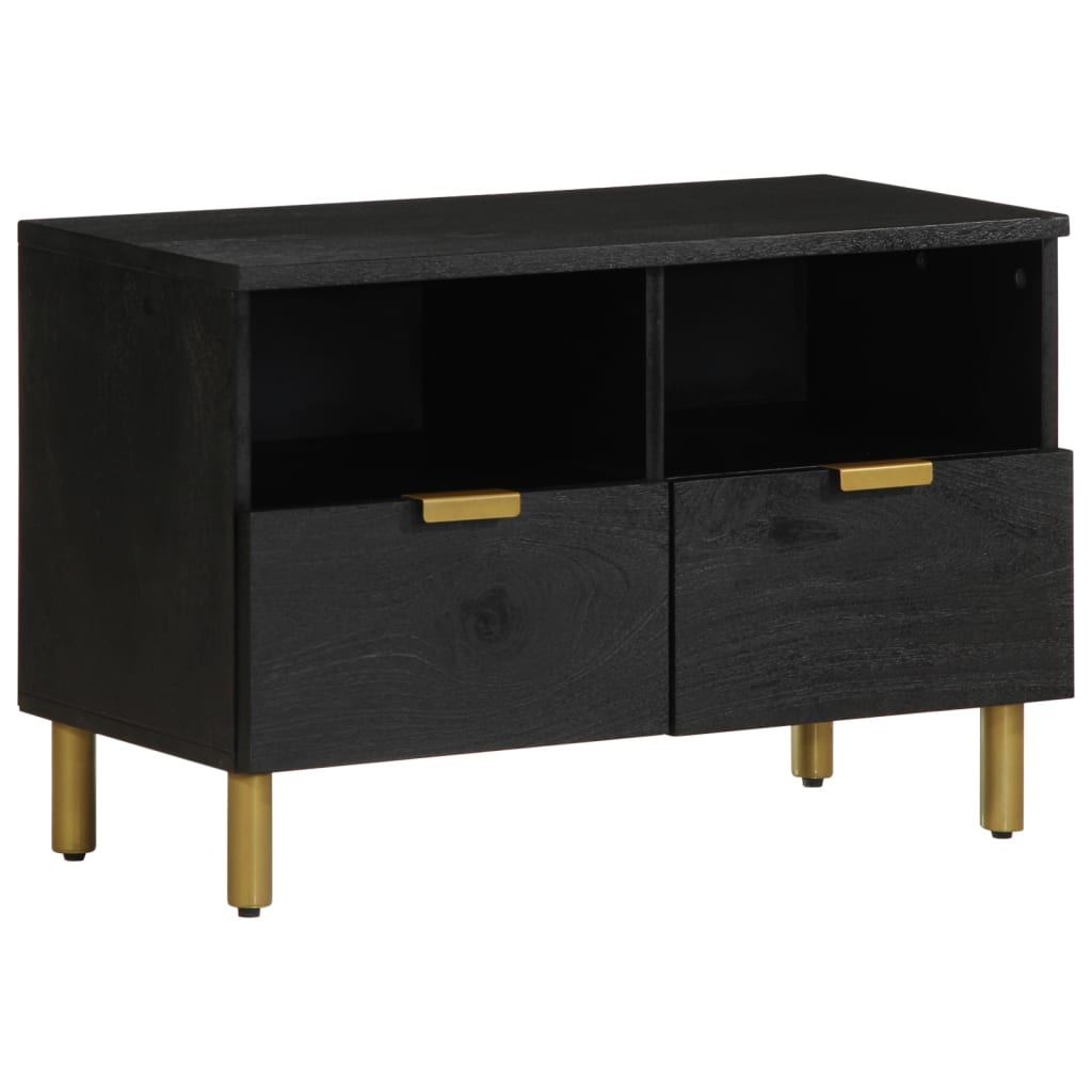 Móvel de TV 70x33x46 cm derivados de madeira preto