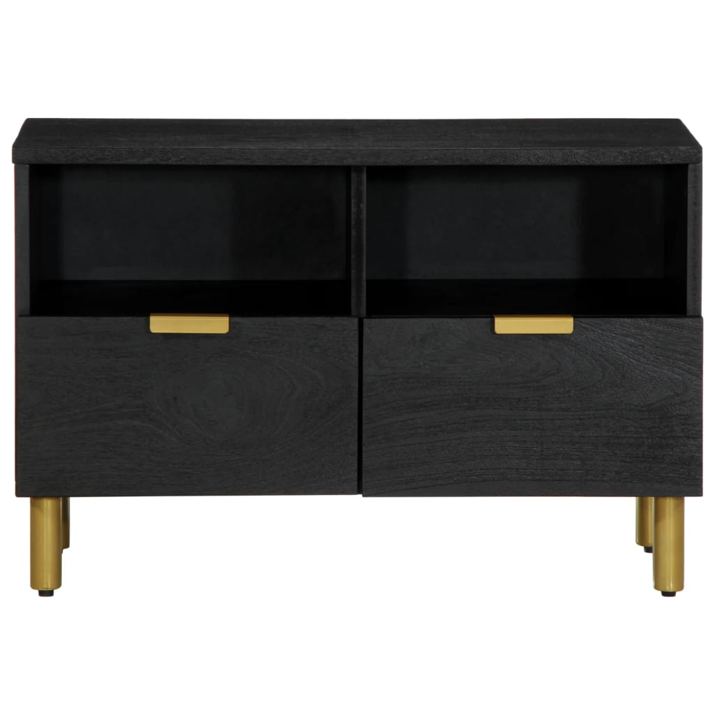 Móvel de TV 70x33x46 cm derivados de madeira preto